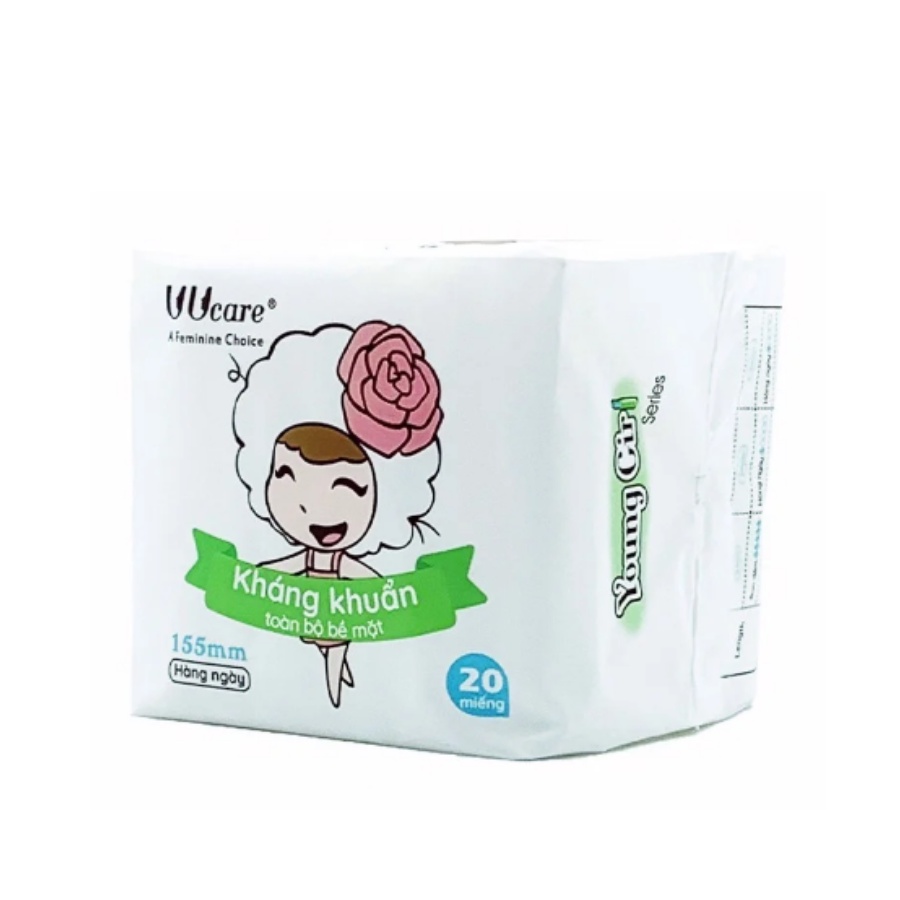 Băng Vệ Sinh Young Girl Hàng Ngày 15Cm UUcare Gói 20 Miếng