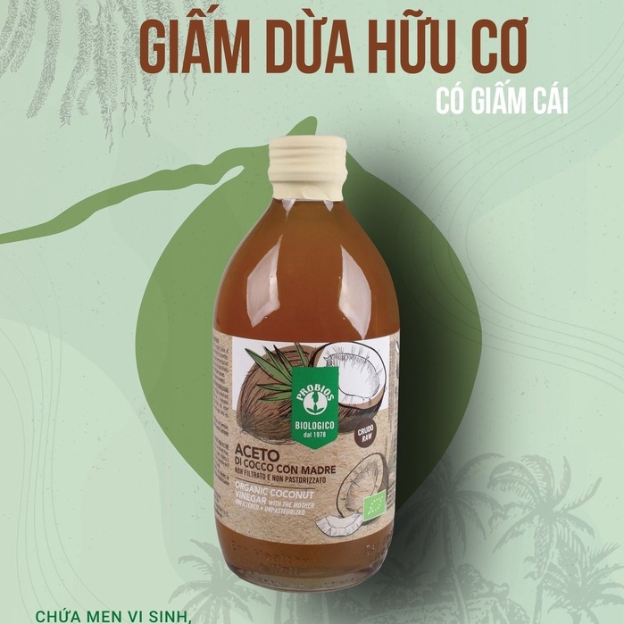 Giấm Dừa Hữu Cơ PROBIOS - HÀNG Ý