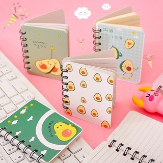 Sổ tay lò xo A7 Bơ, kích thước 8*10cm, có dòng kẻ ngang SakuraShop