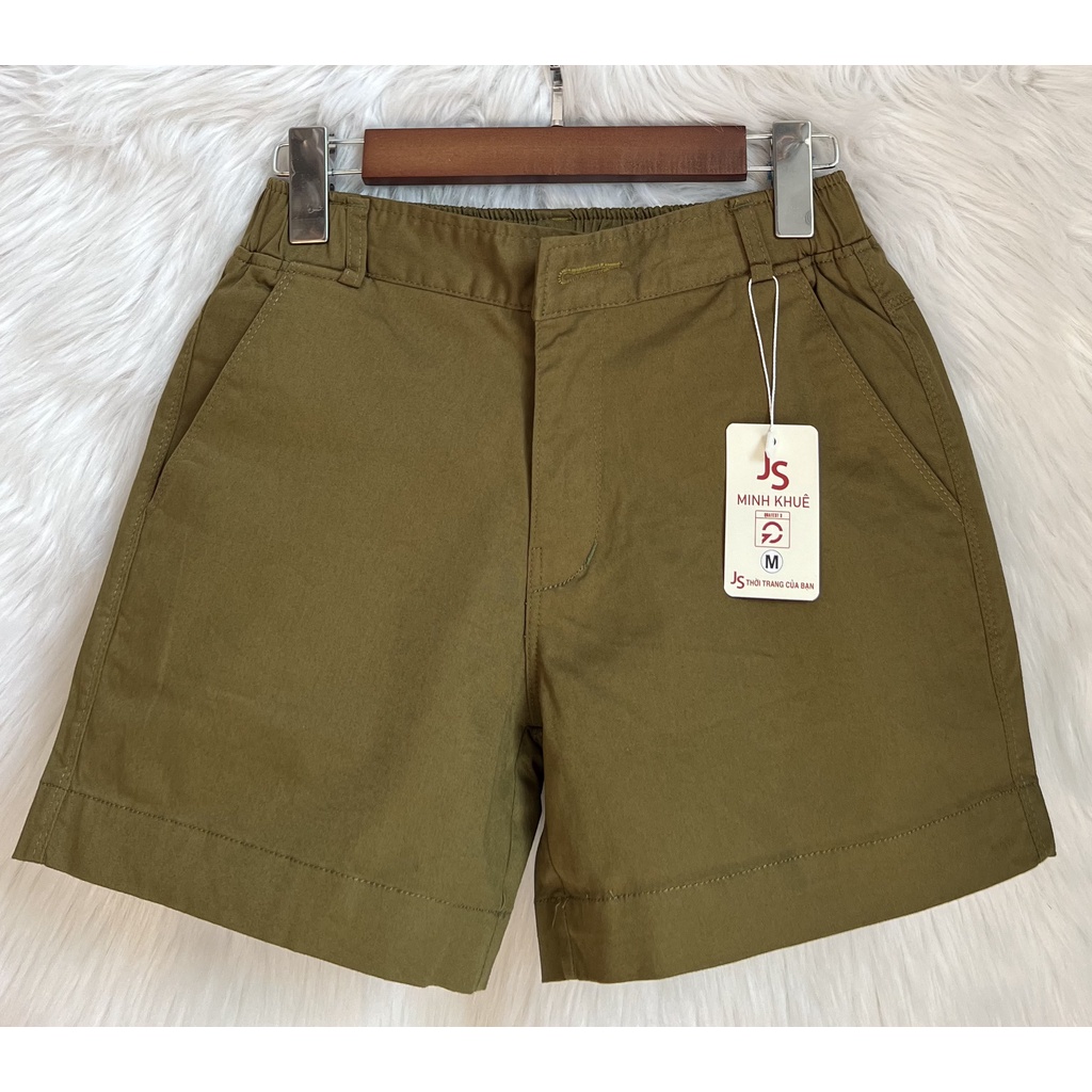 QUẦN SHORT NỮ KAKI LƯNG THUN CO DÃN, MẪU MỚI, GIÁ TỐT, GIẶT ĐƯỢC BẰNG TAY VÀ MÁY | BigBuy360 - bigbuy360.vn