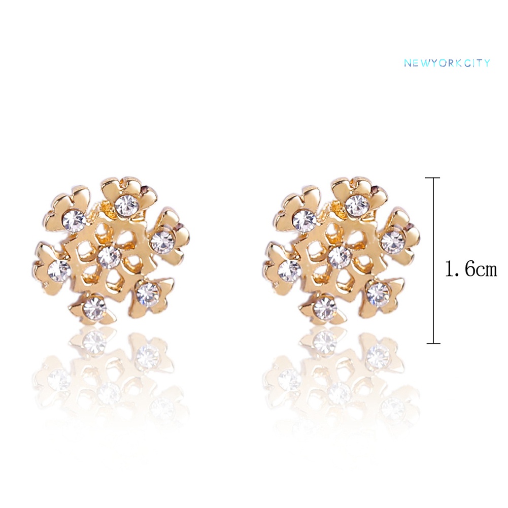 Khuyên Tai Hình Hoa Tuyết Giáng Sinh Thời Trang