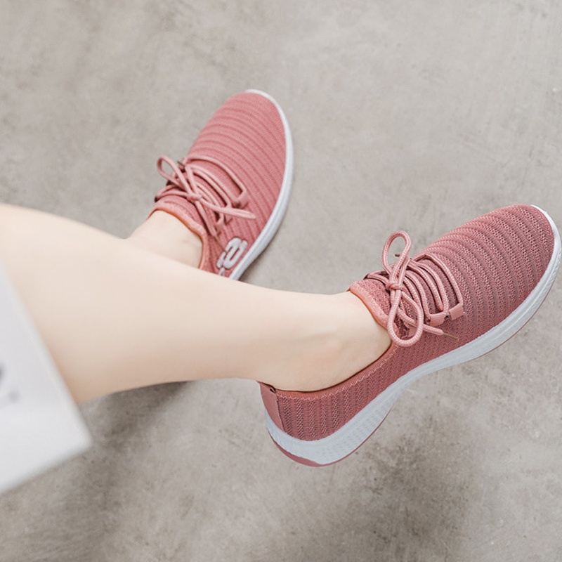 Giày thể thao nữ TFUN mã "KC-SPQ", giày vải sneaker chất liệu vải thoáng khí đế cao tone dáng phong cách cá tính cao cấp | WebRaoVat - webraovat.net.vn
