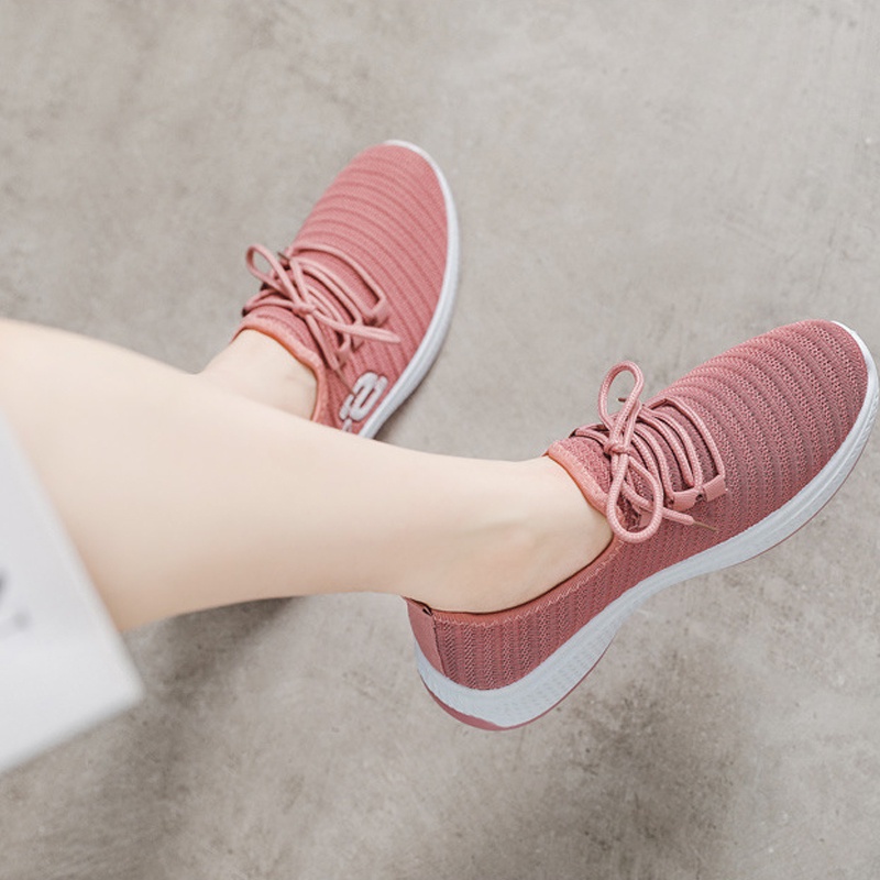 Giày thể thao nữ TFUN mã "KC-SPQ", giày vải sneaker chất liệu vải thoáng khí đế cao tone dáng phong cách cá tính cao cấp | BigBuy360 - bigbuy360.vn