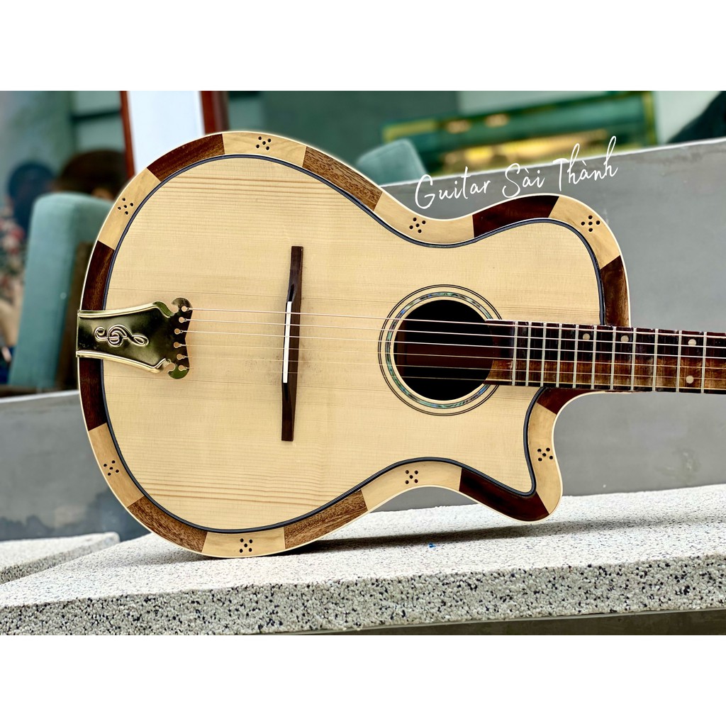 Đàn Guitar Vọng Cổ ST.Real Guitar Sài Thành Mã ST- VC3 Chất Gỗ Điệp Phím Lõm