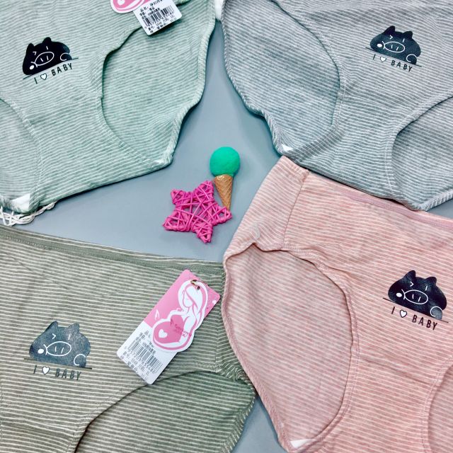 Quần lót bầu sau sinh cạp chéo hình HEO CUTE Cao cấp - 𝐐𝐋𝟎𝟔
