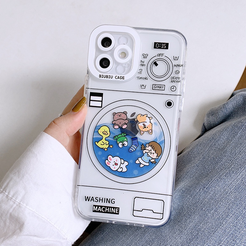 Ốp Điện Thoại Hình Máy Giặt Dễ Thương Cho IPhone 13 Pro Max 13 Mini 12 Pro Max 12 11 IPhone 6s 7 8 Plus XR Max