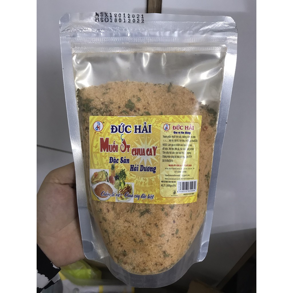 Sáºµn Hang Muá»'i Háº£o Háº£o Chua Cay Hiá»‡u Ä'á»©c Háº£i Tui Zip 500gr Chinh Hang 24 000Ä'