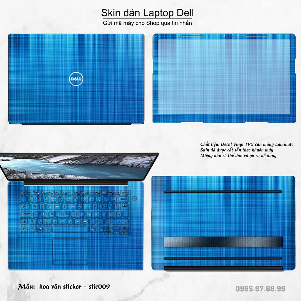 Skin dán Laptop Dell in hình Hoa văn sticker _nhiều mẫu 2 (inbox mã máy cho Shop)