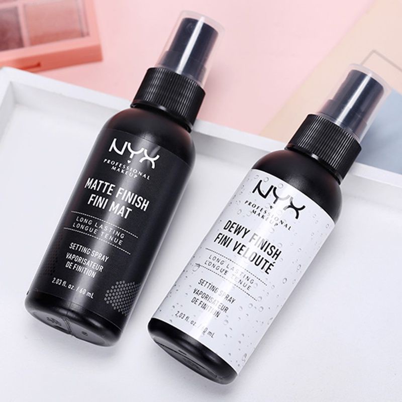 NYX Makeup Setting Spray dành cho da dầu, da khô 60ml Xịt tạo lớp trang điểm lâu trôi