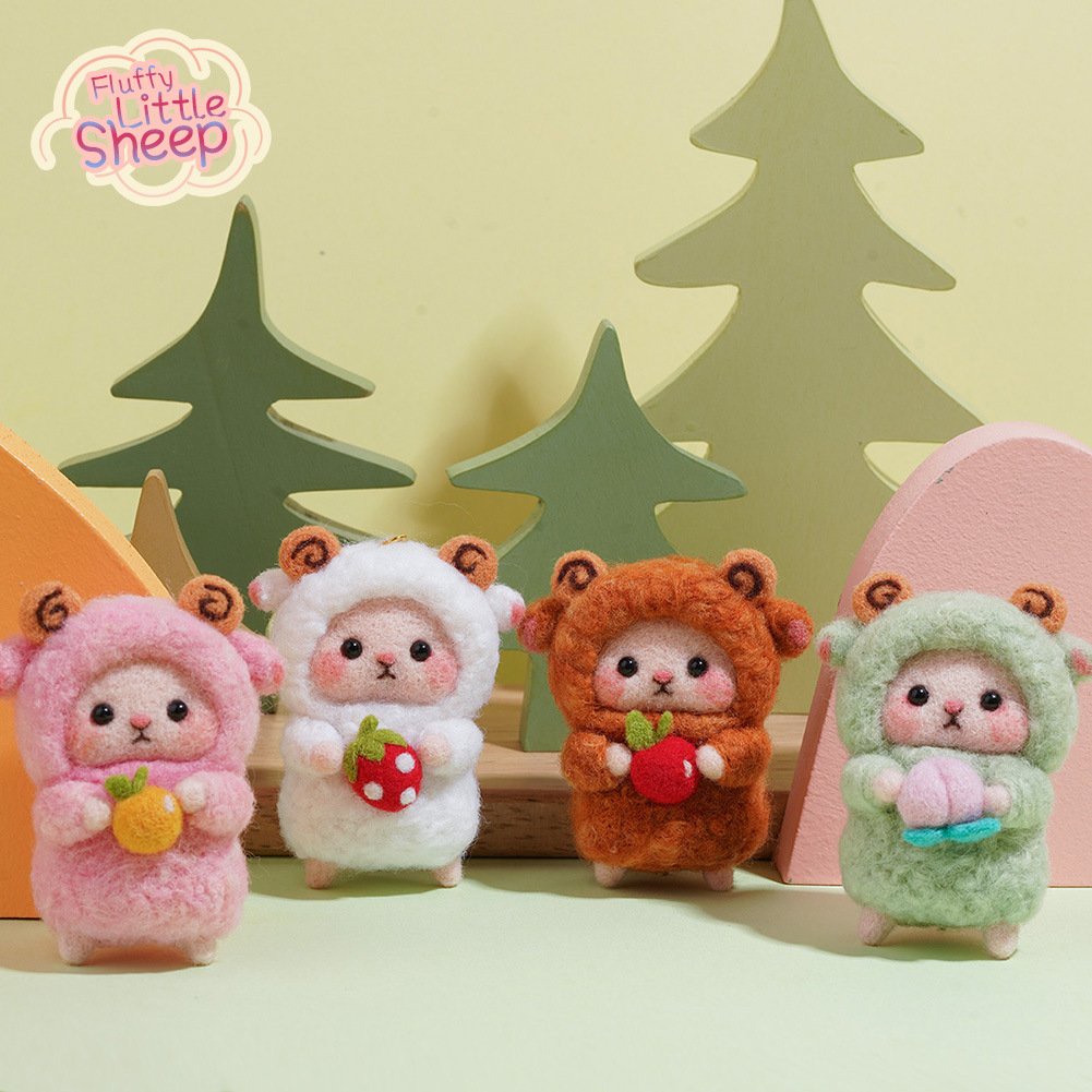 Len Chọc Handmade, Bộ Kit Len Chọc Cừu Bé Cưng