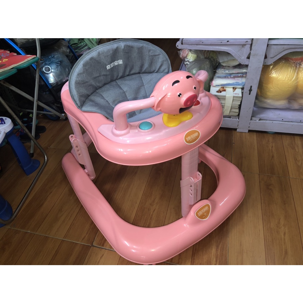 XE TẬP ĐI CHỮ U HÌNH LỢN CHO BÉ 2 IN 1 - VỪA LÀM XE TRÒN VỪA LÀM XE TẬP ĐI CAO CẤP MƠI NHẤT 2022
