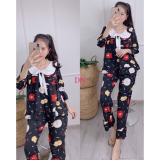Bộ lụa tiểu thư Quảng Châu xinh xắn ( sale k đc chọn màu)