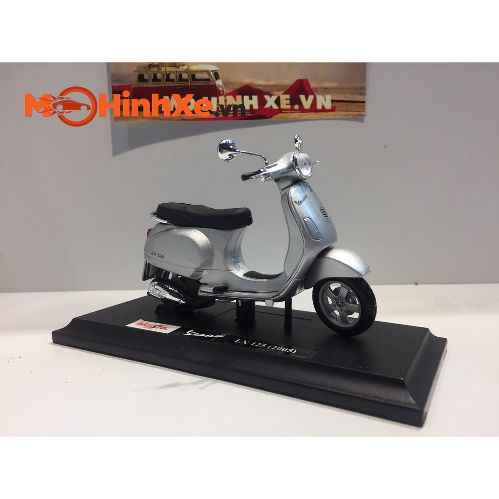 MÔ HÌNH XE VESPA LX 125 2005 1:18 MAISTO