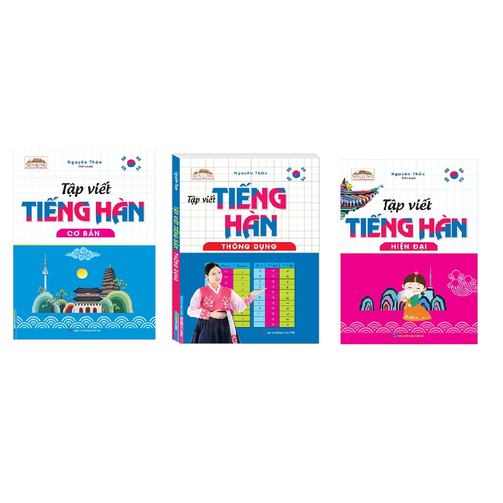 Sách - Combo Tập viết tiếng Hàn