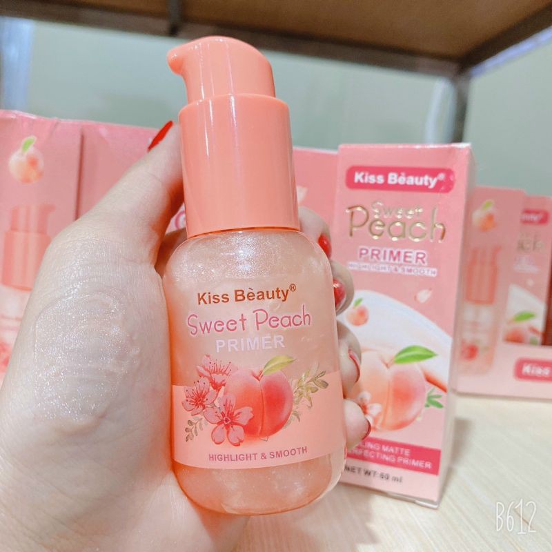 ( Chính hãng) Kem lót nhũ bóng mùi đào kiss beauty 60ml | BigBuy360 - bigbuy360.vn