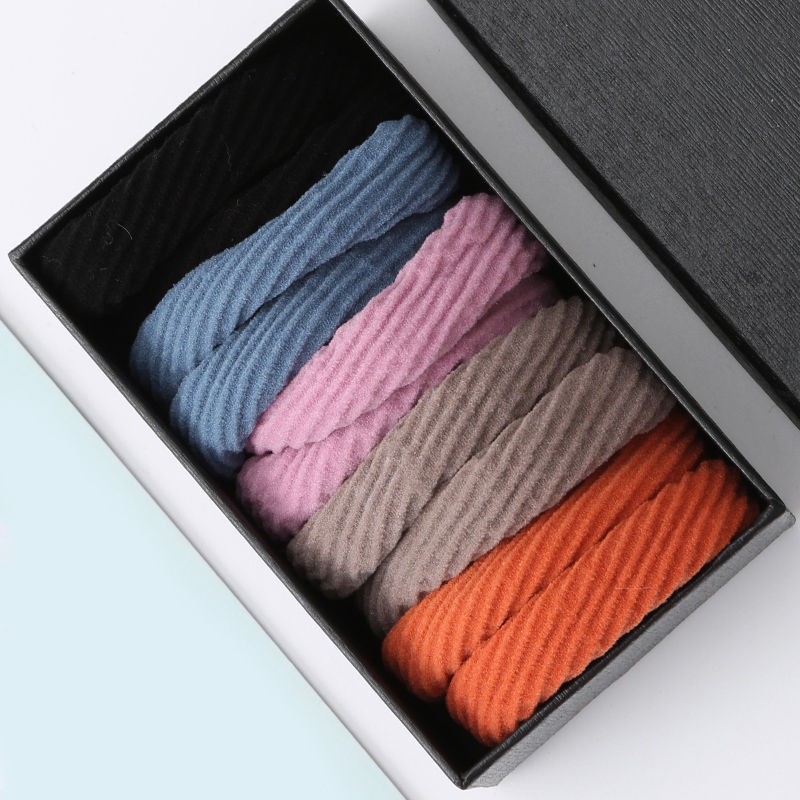 Dây Buộc Tóc Màu Đen Co Giãn Cao Phong Cách Hàn Quốc Cho Nữ