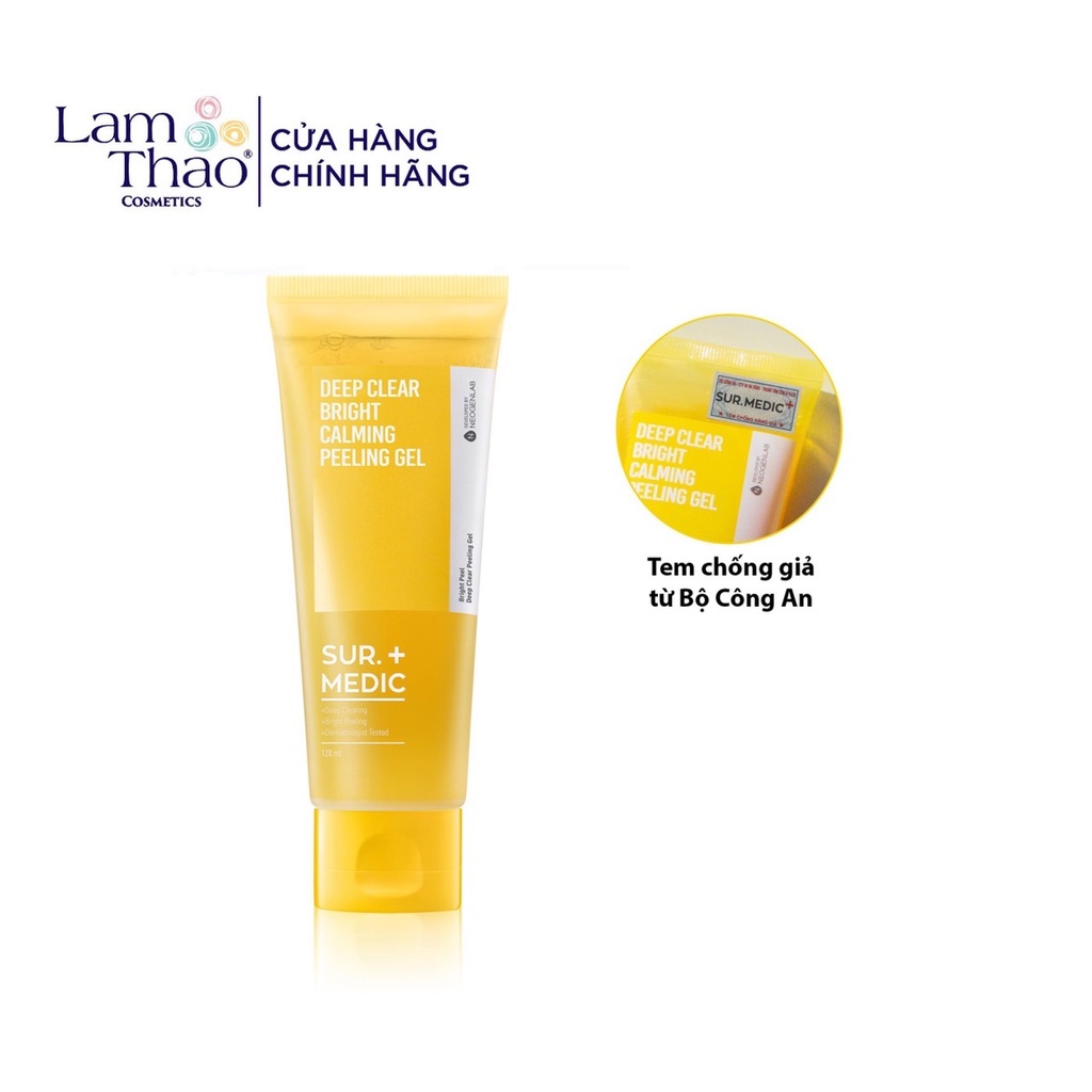 Tẩy Tế Bào Chết Làm Sáng Da Dạng Gel Sur.Medic+ Deep Clear Bright Calming Peeling Gel