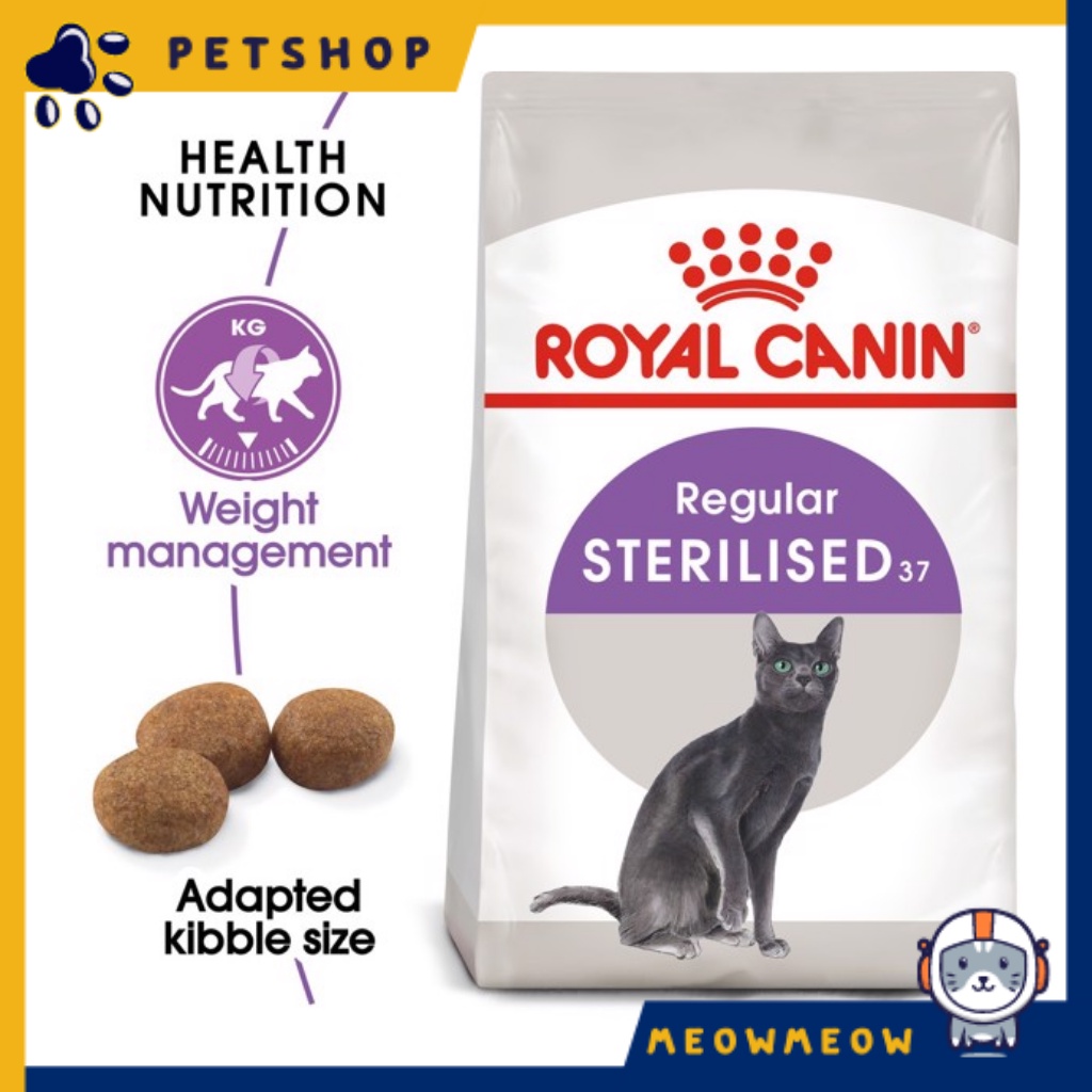 Hạt cho mèo Royal Canin Sterilised regular | Túi 2Kg | Hạt dinh dưỡng dành cho mèo bị triệt sản Royal Canin.