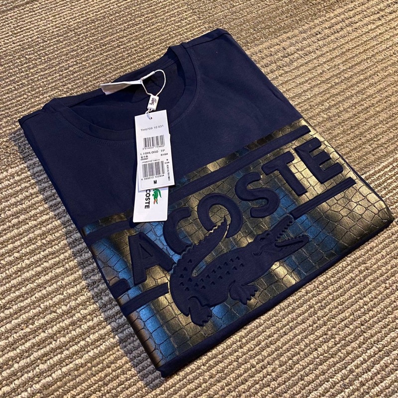 Áo Thun Cổ Tròn Lelaki Lacoste Chất Lượng Cao Cho Nam Và Nữ