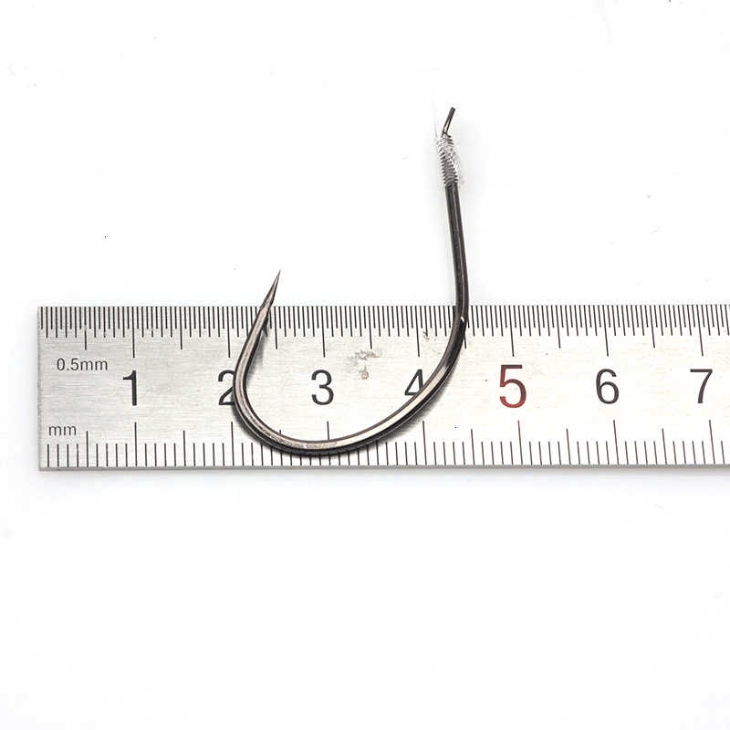 Set 10 lưỡi câu cá bằng thép carbon 24# tiện lợi