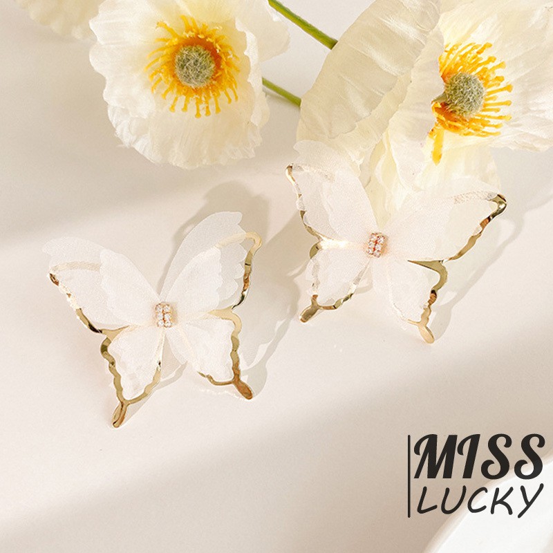 VN BUTTERFLY NEW Khuyên Tai Nữ Kiểu Dáng Thời Trang Cá Tính