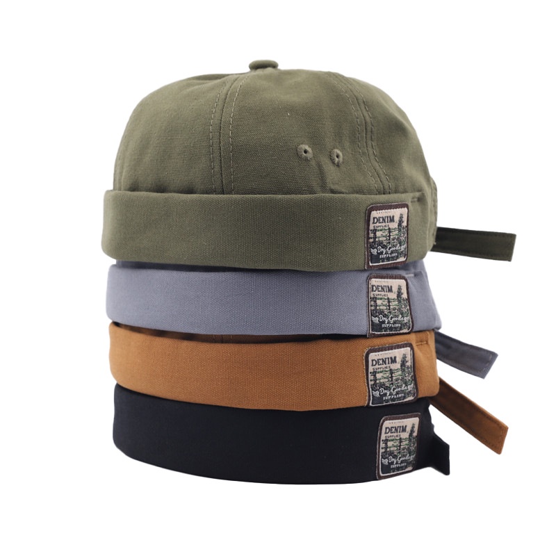 Melon cap Korean Style Hooded Wool Hat For Men Beanie