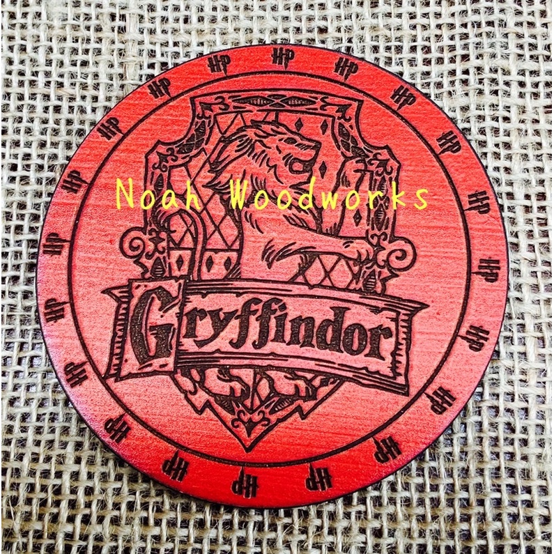 [ship nhanh 3h]Miếng lót ly gỗ hình HARRY POTTER [Harry Potter Coaster]