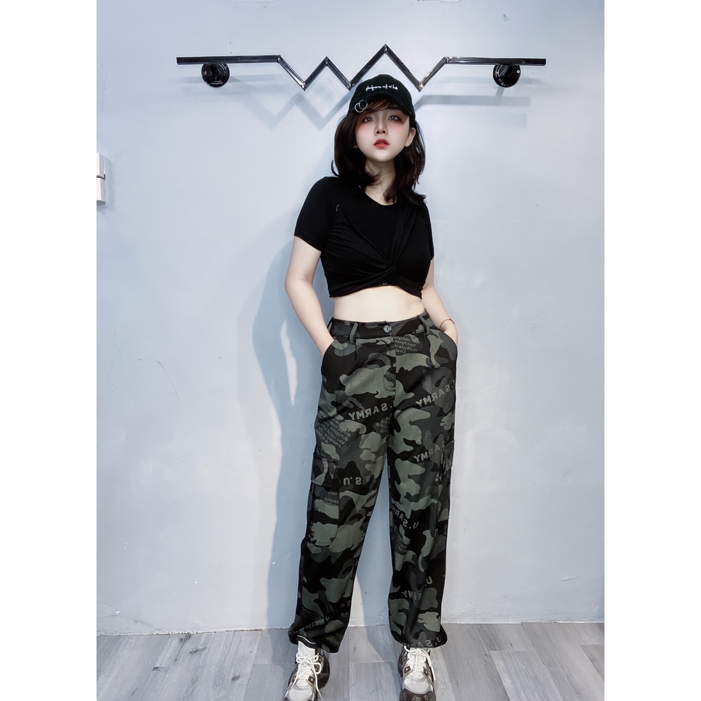Quần jogger dằn ri cá tính