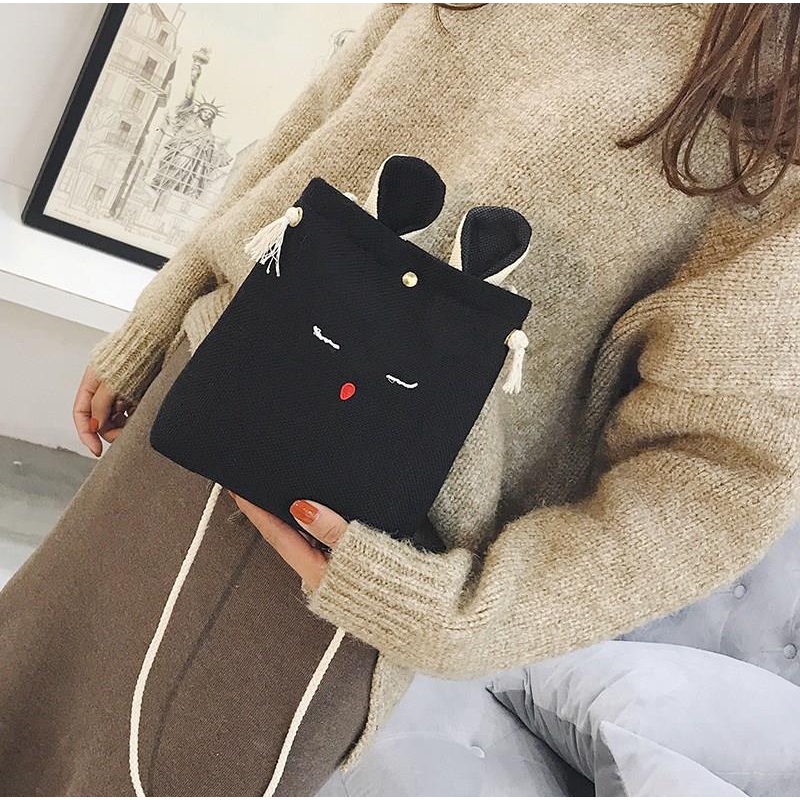 [FREE SHIP 99K] Túi tote vải bố đựng đồ canvas ULZZANG - T696