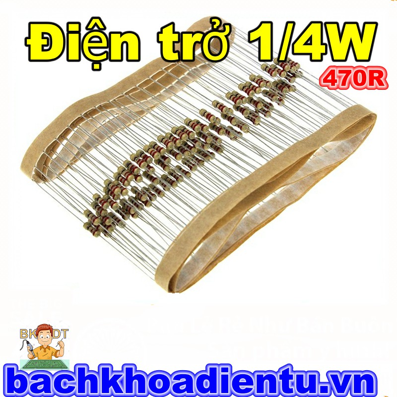 Điện trở 470R 1/4W túi 100c