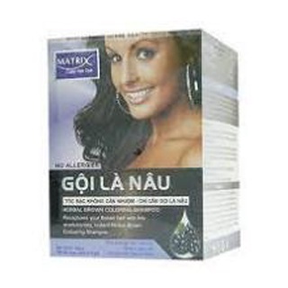 Dầu gội Matrix Gội Là Nâu (10 gói x 30ml/hộp)