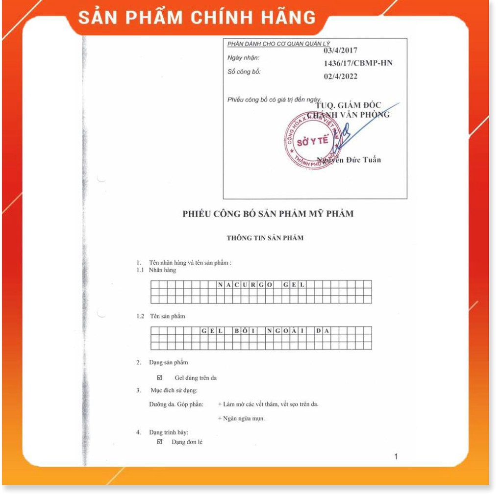 [CHÍNH HÃNG] NACURGO GEL - Đánh bay thâm sẹo mụn, chặn đứng viêm nang lông