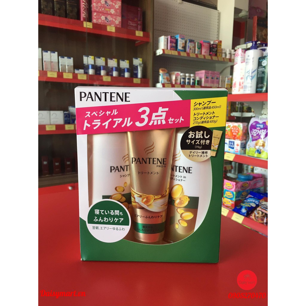 Set 3 Bộ Dầu Gội Xả Pantene Nhật bản