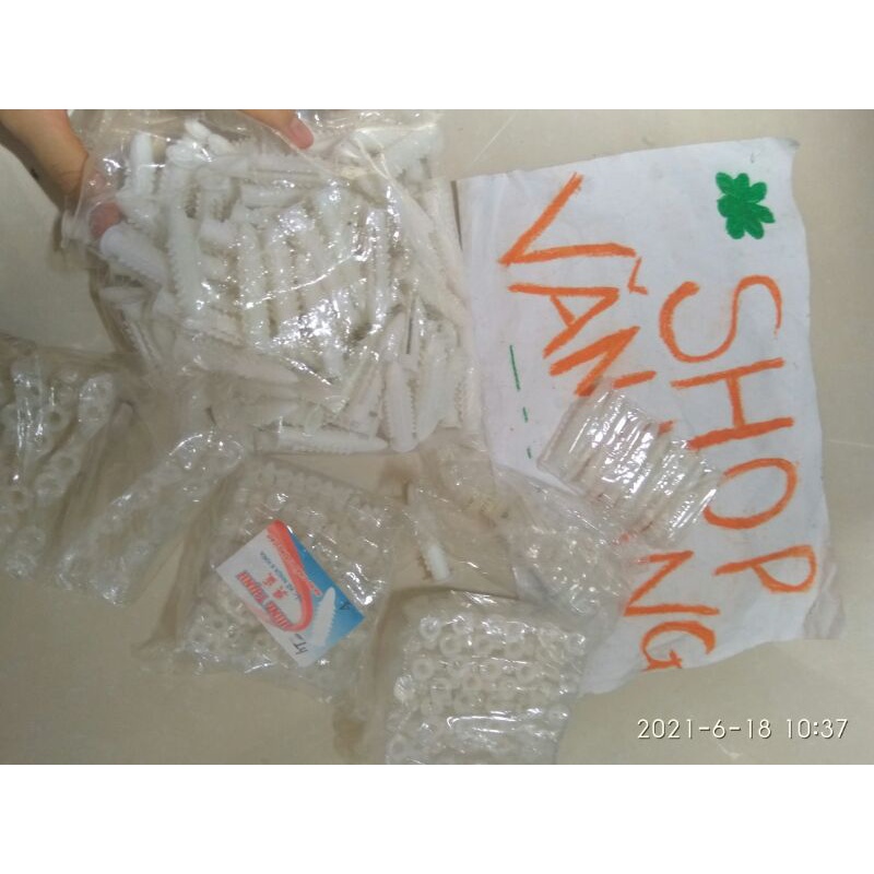 50 Tắc kê nhựa - Vít nở nhựa Nghi Phong đủ size 3 ,4 ,5 ,6 ,7 Hàng VN chất lượng cao