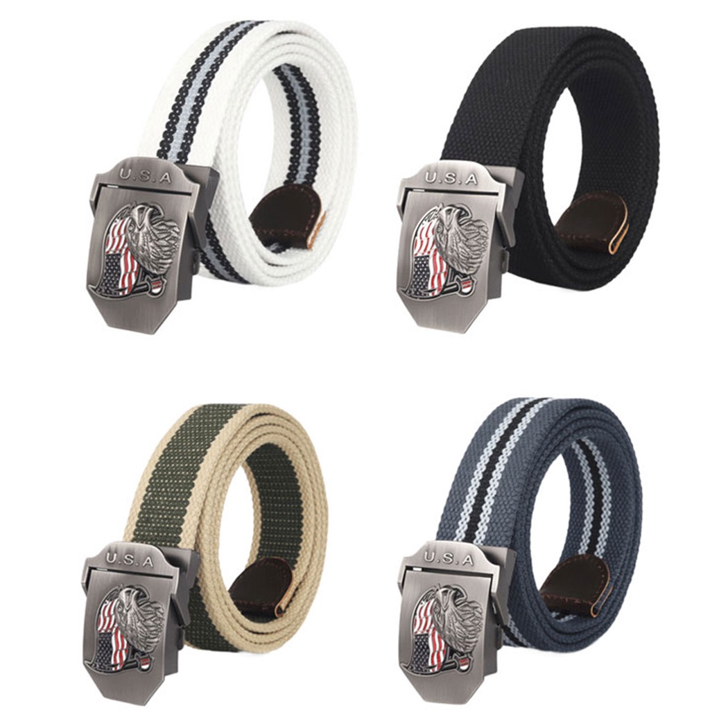 Thắt Lưng Nam Vải Bố Khóa Hợp Kim Thép Không Ghỉ Dây Vải Dù Cao Cấp Dài Bền Màu Trẻ Trung Năng Động.