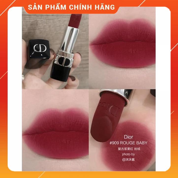 Son thỏi Dior Rouge 909 Velvet fullsize MSP16180