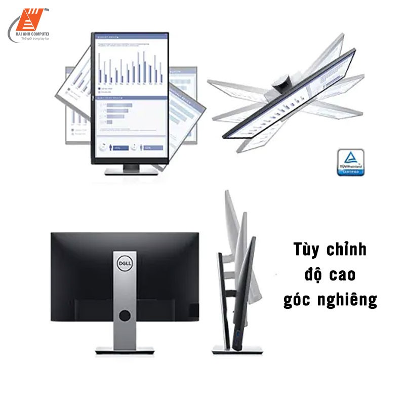 Màn hình máy tính LCD 27" Dell P2719H | Viền mỏng 3 mặt - Giảm ánh sáng xanh - Hàng chính hãng