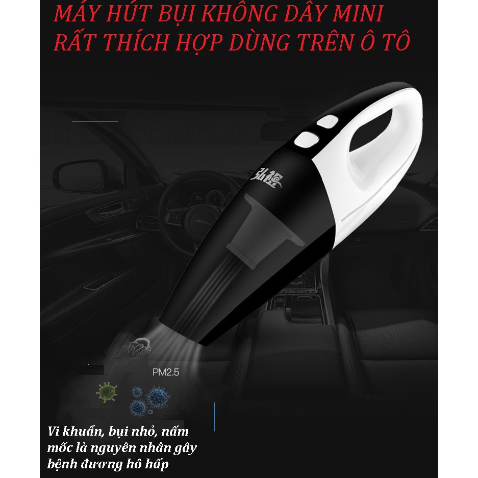 Máy hút bụi mini không dây 120W 25000 r/phút loại cao cấp HÌNH THẬT | BigBuy360 - bigbuy360.vn