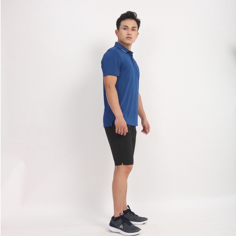 Áo Polo Nam Ngắn Tay Cổ Bo Dệt Phối Kẻ, Chất Liệu Thoáng Khí, Nhanh Khô, Không Bai Xù, Co Giãn Tốt AM SPORT1 PLM211