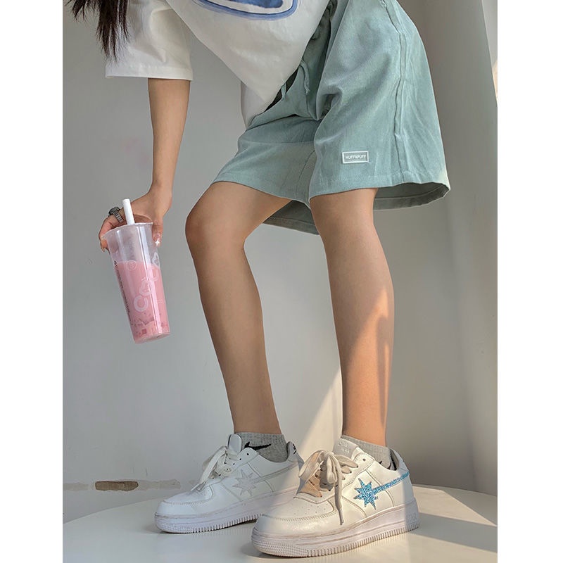 Quần Đùi Vải Nhung Ống Rộng Năng Động Sành Điệu