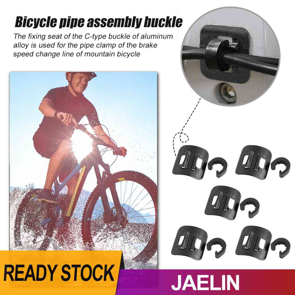 ♚Hàng Có Sẵn!♚Set 5 Khóa Cố Định Dây Phanh Xe Đạp Hình Chữ C Chuyên Dụng