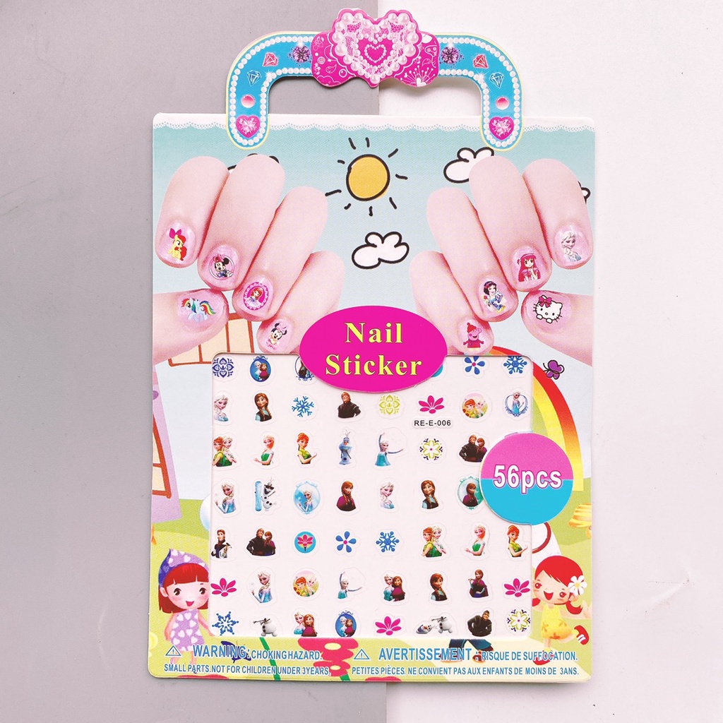 Set dán móng tay cho bé 56 hình