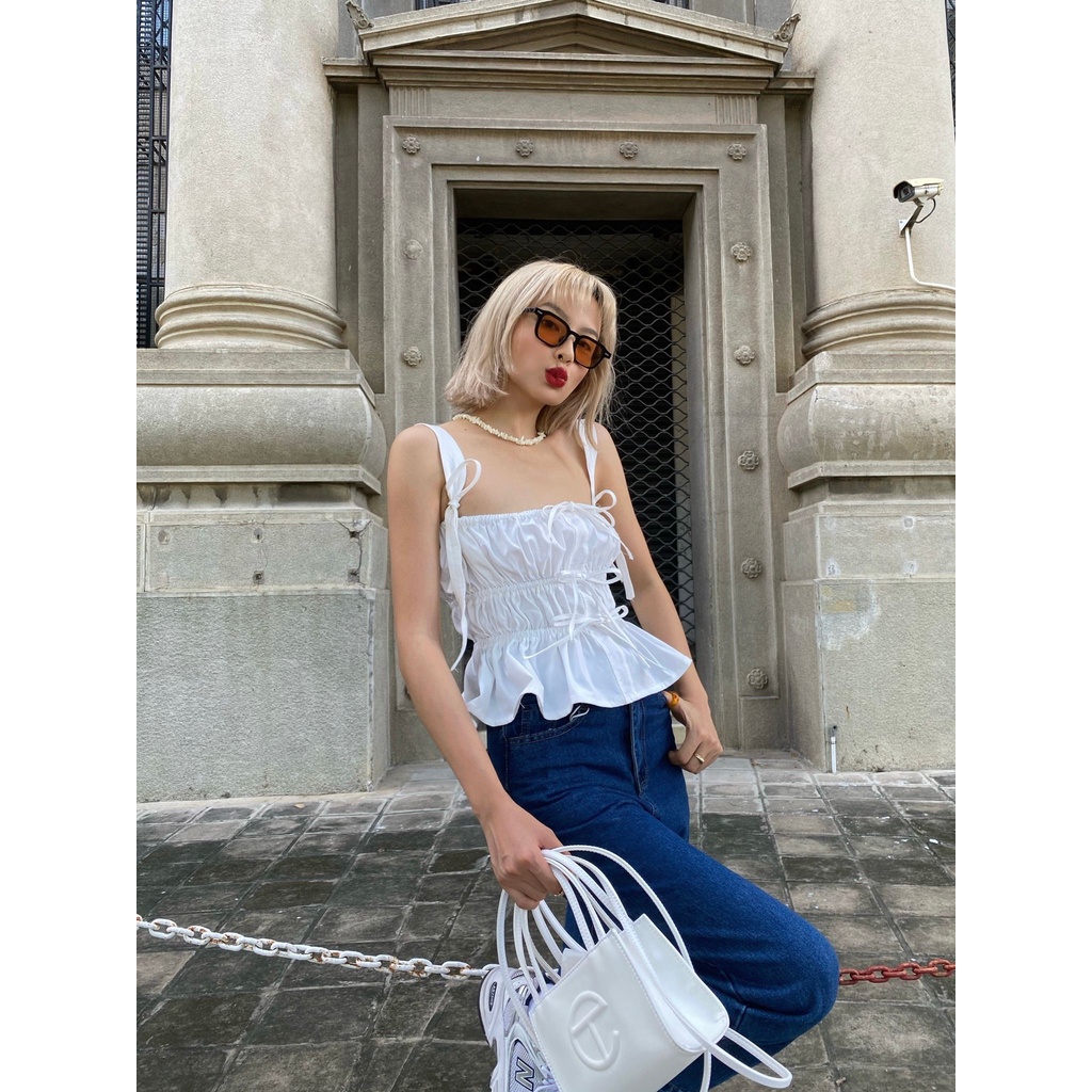 ÁO 2 DÂY KIỂU RÚT DÂY