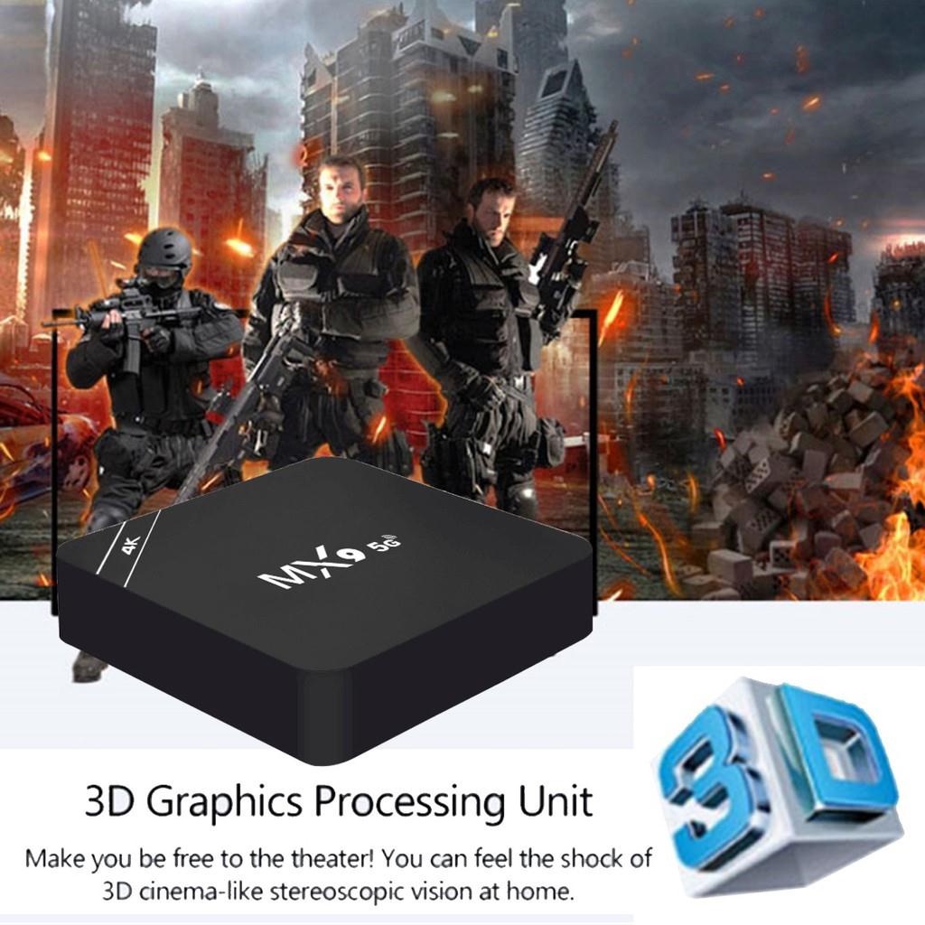 Đầu TV Box MXQ Pro 4K 5g HD 16 + 256 Gb Android 10.0 WiFi 2.4G KèM Phụ KiệN xem miễn phí Các kênh thể thao