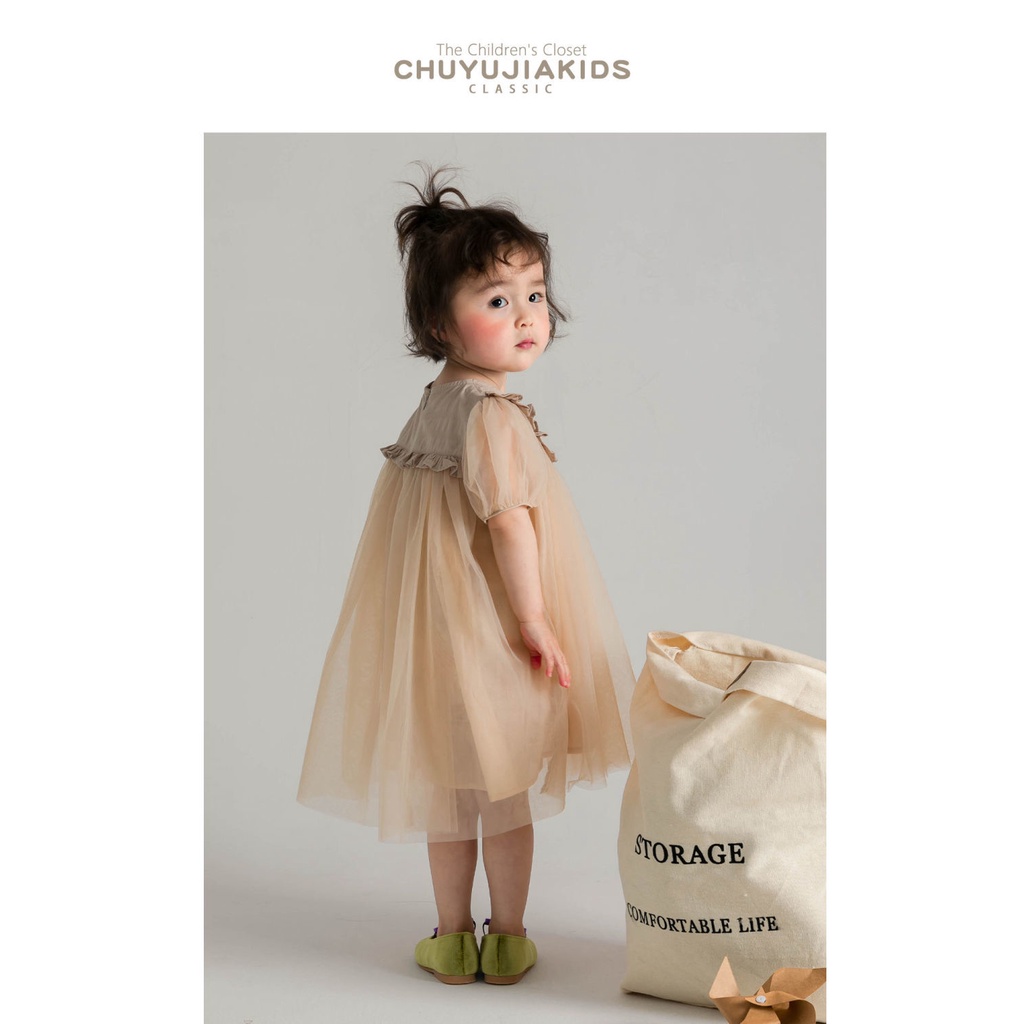 Đầm Công Chúa Dáng Rộng Bằng Vải Tuyn Thoáng Khí Thời Trang Mùa Hè Hàn Quốc Thiết Kế Kiểu Công Chúa Thời Trang Mùa Hè Dành Cho Bé Gái 2022