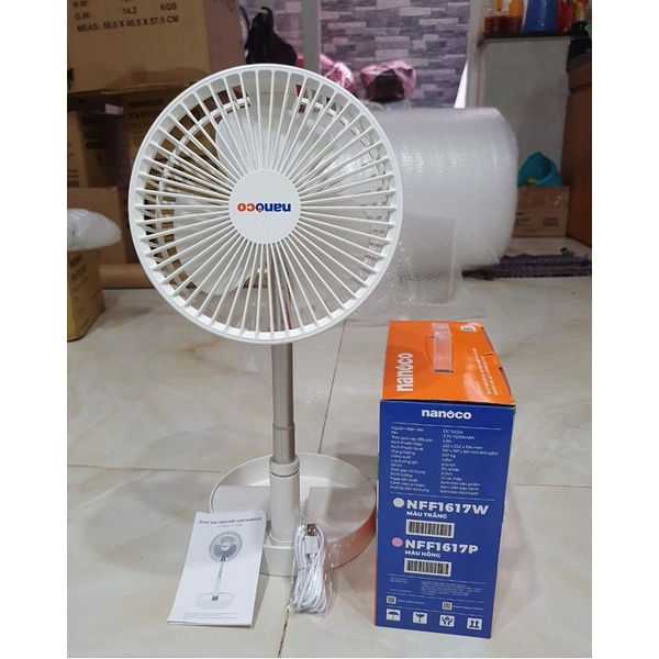QUẠT SẠC 3 CÁNH ĐA CHỨC NĂNG NANOCO NFF1617W/P