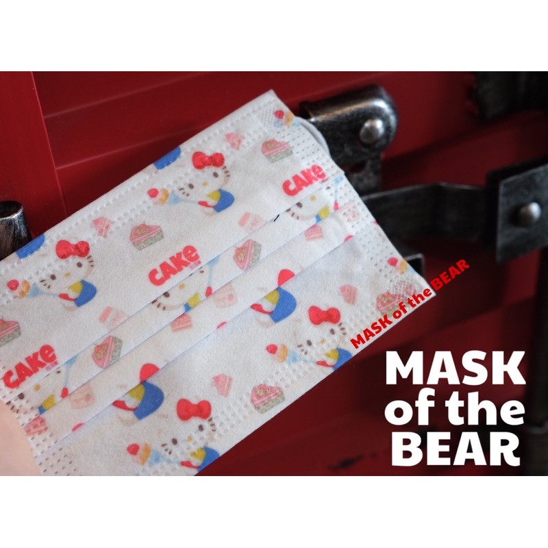 Khẩu trang Hello Kitty   x Mask of the Bear người lớn và trẻ em