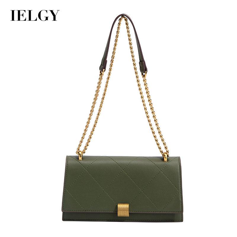 Túi Đeo Chéo Dây Xích Có Khóa Phong Cách Phương Tây Cao Cấp Cho Nữ