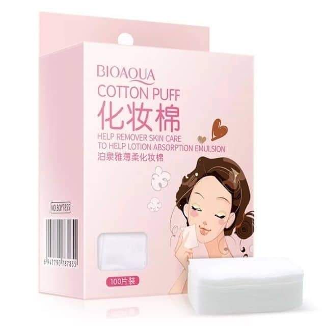 Bông tẩy trang Bioaqua 100 miếng BTT033