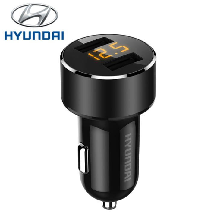 Tẩu sạc trên ô tô thương hiệu cao cấp Hyundai HY-36C - Hàng Nhập Khẩu Chính Hãng